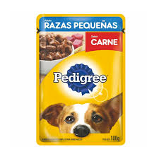 descarga (3) Pedigree Pouch Adulto Razas Pequeñas Carne 18 X 100 Grs