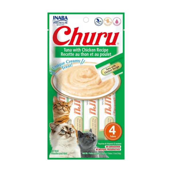Churu Snack Receta Atún Con Pollo Gato 56 grs