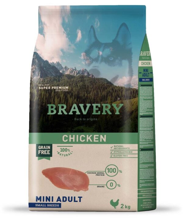 600969 Bravery Mini Adulto Chicken 2 kg