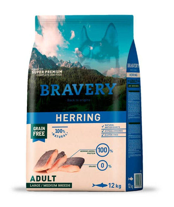 Bravery Herrin Adulto Raza Mediana/Grande 12 kg