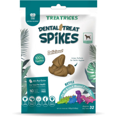 hunter-snacks-perro_natura-nourish-dental-treat-spikes-treatricks-recarga-1_1080x Dental Treat Spikes Real Chicken Grain Free - Snacks Dentales para Perros (183g / 32pcs)