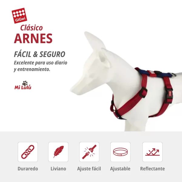 arnes rojo gigwi 1 Arneses clásicos (S-M-L-XL)
